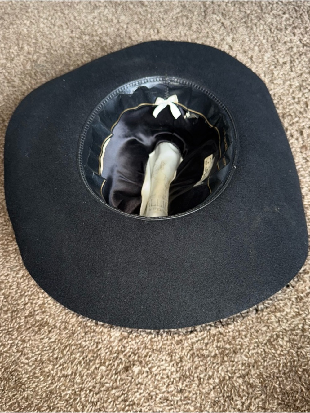 Black Stallion by Stetson Cowboy Hat Sz XX - Picture 9 of 16
